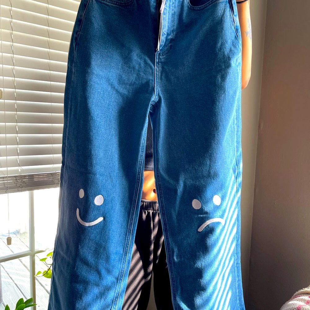 Lazy Oafs Smiley Jeans